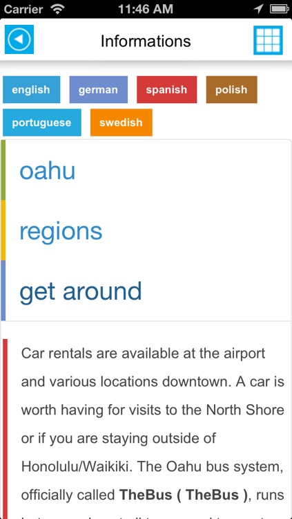 Oahu & Honolulu (Hawaii) offline map, guide, hotels. screenshot-3