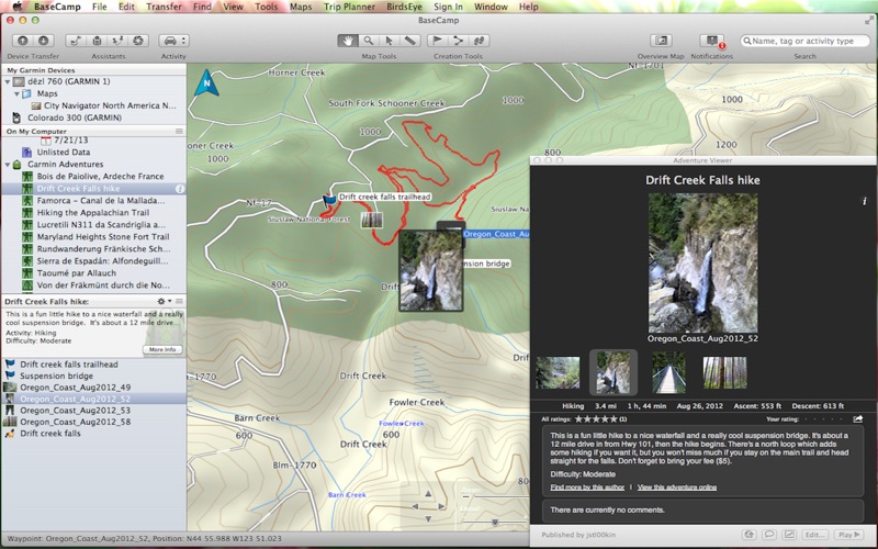 Screenshot #3 pour Garmin BaseCamp