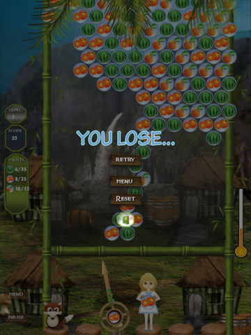 Happy Shooter HD (bubble fruits in the jungle) screenshot 3