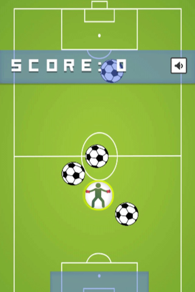 The endless soccer of goal keeper protect and defend dizzy ball screenshot 2