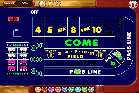 VIP Craps - Free Craps Casino Game screenshot 2