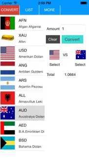 currencies convert iphone screenshot 1