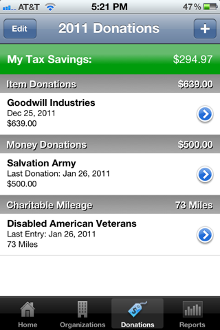 CharityDeductions.com Mobile screenshot 2