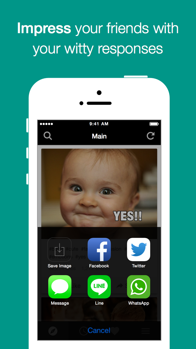 How to cancel & delete Memeful - Animated GIF and Reaction face for SMS from iphone & ipad 2