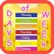Children can practice to learn days of week with beautiful flash cards