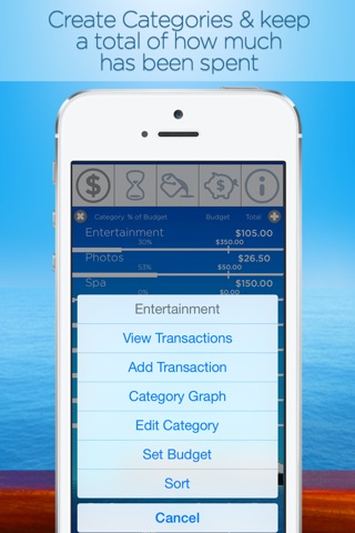 Cruise Card Control: Track and budget your onboard cruise line expenses screenshot 3