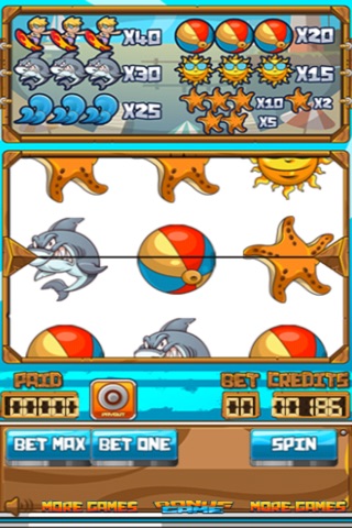 Surfers from the beach slot machine-Spin the wheel and win fabulous prizes() screenshot 3