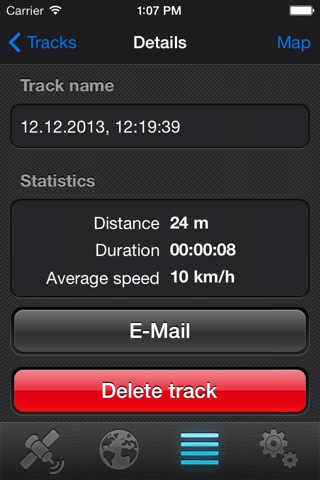 Triptracker - record GPS tracks screenshot 4