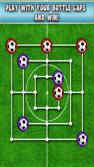 Soccer Caps Morris Tic Tac Toe - 3 in a row Nine Men's Morri(圖2)-速報App