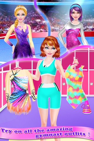 American Gymnastics Girls - All Star Sports Team 2016: Spa, Makeup & Dress Up Beauty Salon Game screenshot 2