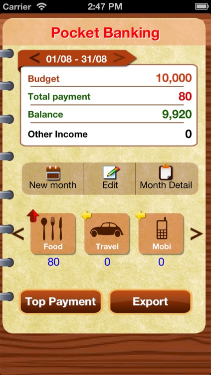 Pocket Banking - Manage your finances