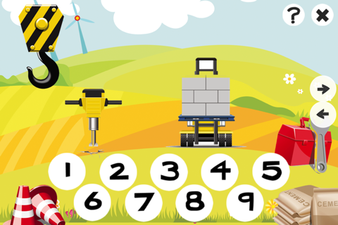 ABC & 123 Construction Worker Kids Game with Many Challenges! Free Learn-ing, Fun Play-ing Challenge screenshot 2