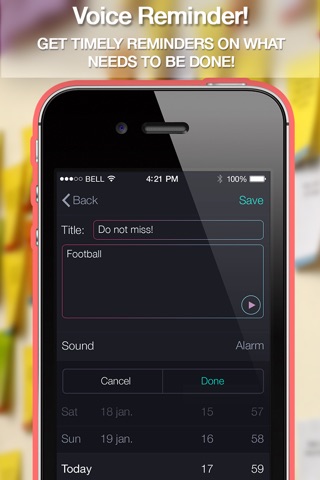 Voice Remindеrs Free - Dictate notes, create your calendar notifications, memos, custom alerts screenshot 2