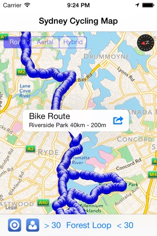 Sydney Cycling Map screenshot 2