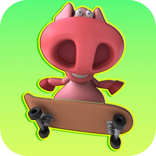 Little Piggy Mini Skateboard Freestyle Classic Free icon