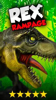a rex rampage with 3d - dangerous dinosaurs walking & run-ning to destroy & devour everything! iphone screenshot 2