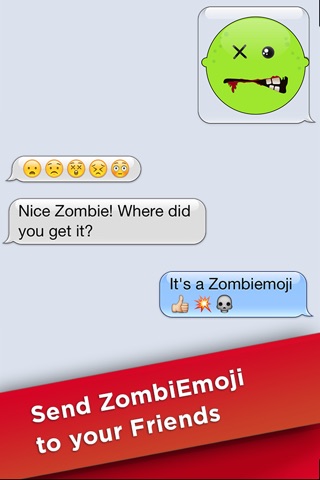 Zombiemoji Free: Send Zombie Themed Emoticons for Text + Messages screenshot 3