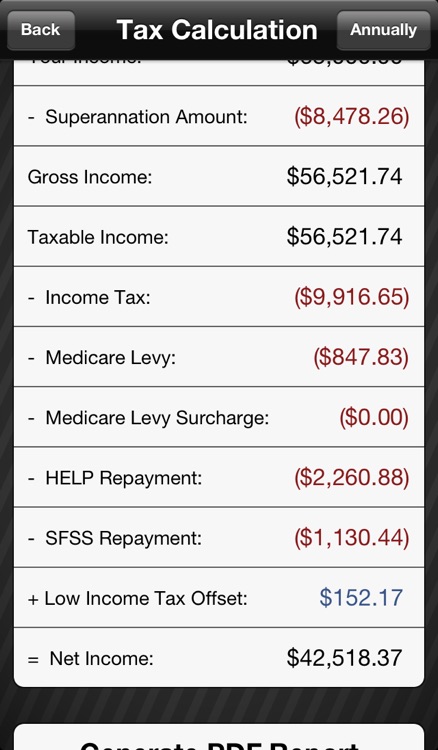 TaxApp - Australian Income Tax Calculator screenshot-3