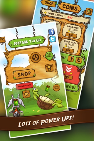 Jetpack Turtle Adventure - Max Speedwood Free Chasing Game screenshot 3