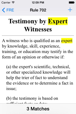 Federal Rules of Evidence (FRE) screenshot 3