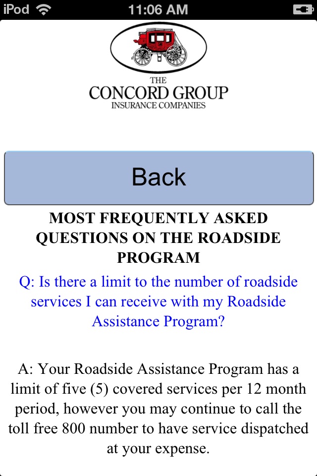 Concord Group Insurance Roadside Assistance screenshot 3