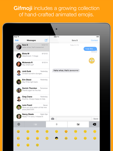 Screenshot #5 pour Gifmoji - emoji animated gif keyboard