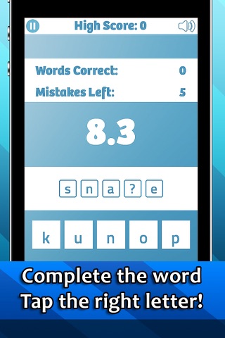 Word Complete - A Letter Word Spelling game screenshot 2
