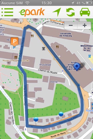 ePark  : Trouve-moi une place de parc en ville ! screenshot 4