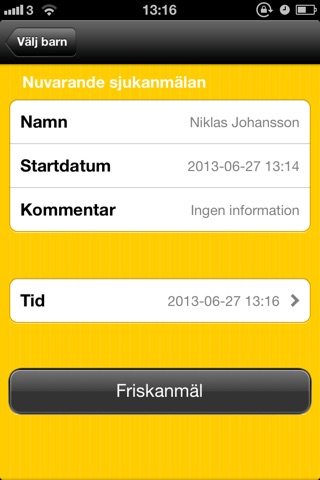 Norrtälje kommuns förskoleapp för föräldrar screenshot 2