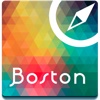Boston offline map, guide, monuments, sightseeing, hotels.