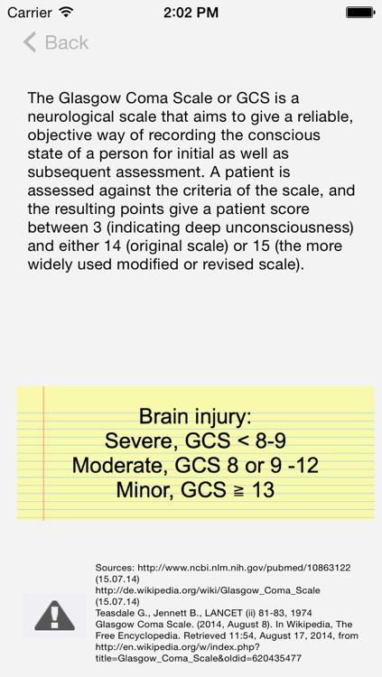 Glasgow Coma Scale (GCS)