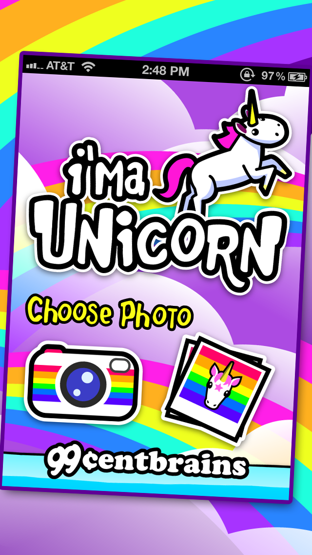 I'ma Unicorn - Amazing Glitter Rainbow Sticker Camera!のおすすめ画像1