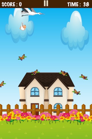 Cute Angel Baby Fly Home - Casual Falling Games for Girls screenshot 3
