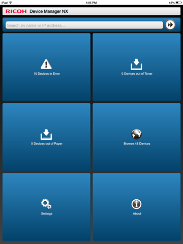 Screenshot #4 pour RICOH Device Manager NX