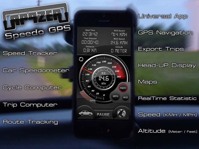 Speedo GPS Tracker tốc độ, xe Đồng hồ tốc độ, chu kỳ máy tính, máy tính đi, Route Theo dõi, HUD