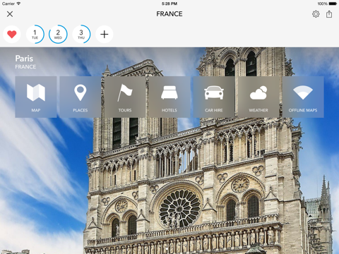 Screenshot #4 pour France Planificateur de voyages, guides de voyage & cartes en ligne des villes de Nice, Lyon, Marseille