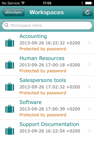 eDocSync Mobile iOS edition screenshot 2