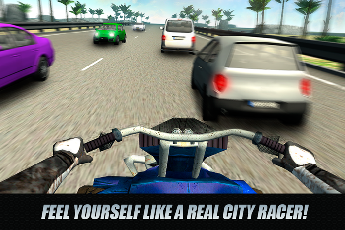 City Traffic Rider 3D ATV Racing