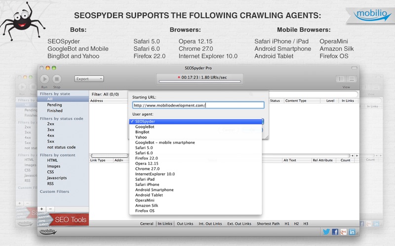 Screenshot #2 pour SEOSpyder