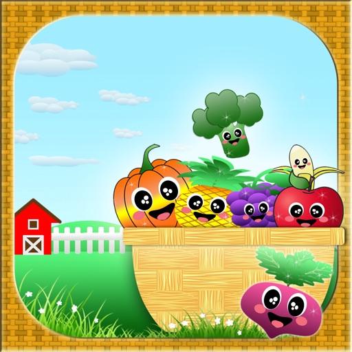 AAA Veggie-Fruity Farm Puzzle Game -- Unleash the heroes in you!! Icon