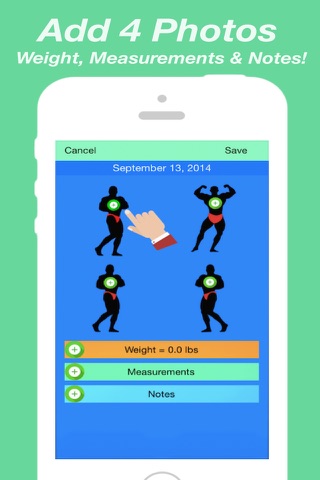 My Body Log: Photo & Measurement Muscle Results Tracker For WeightLifters screenshot 2