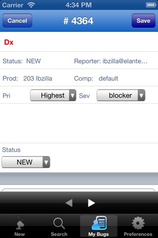 iBzilla - Bugzilla on iPhone screenshot 4