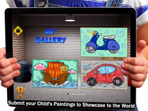 Cars Painting Book 4 School Kids HD - 31 transportation drawing pages with 4 creative coloring effects screenshot 2