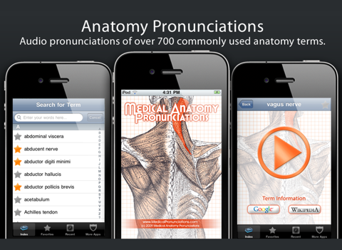 Screenshot #4 pour Anatomy Pronunciations Lite