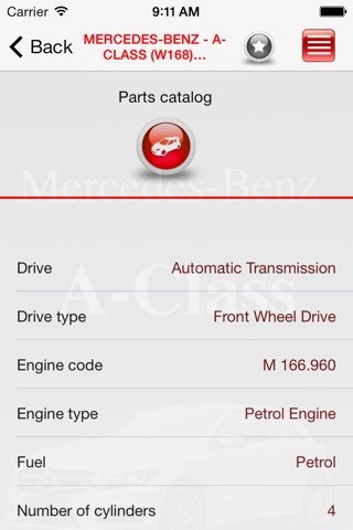 Запчасти Mercedes-Benz A-class screenshot 4