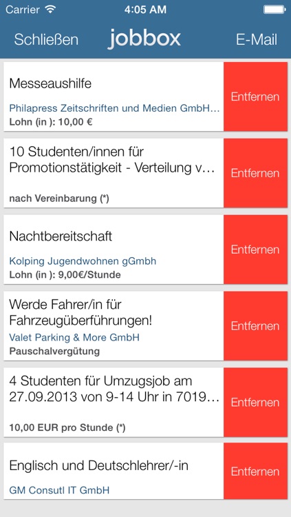 Jobbox - Job, Nebenjob, Praktikum und Absolventenstelle Stellenbörse für Studenten screenshot-3