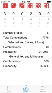 dice probability iphone screenshot 1