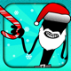 A Stickman Santa Stampede Christmas Reindeer Run Free Games for the Holidays!