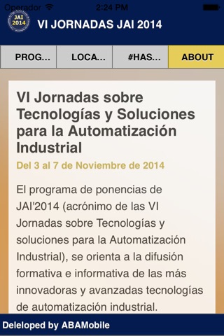 VI Jornadas JAI 2014 screenshot 3