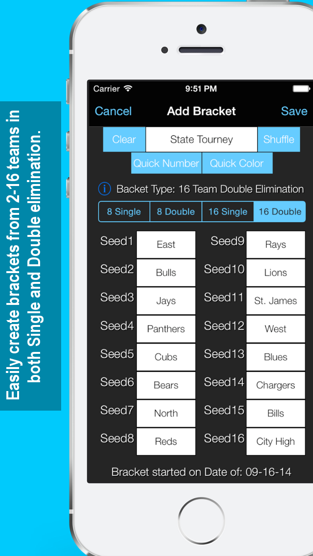 Bracket Maker Screenshot